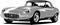 Classic vintage retro legendary British car Jaguar E-Type