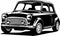 Classic vintage retro legendary British car Mini Morris