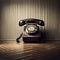 Classic vintage rotary telephone - ai generated image