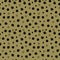 Classic vintage seamless pattern polka dot, texture grunge crayons ink. Black khaki olive green background. Can be used for