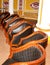 Classic vintage style chair furniture set in palace of bangalore.