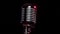 Classic Vocal Microphone rotating and reflects stage lights