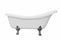 Classic white bathtub with legs