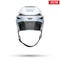 Classic white Ice Hockey Helmet with glass visor