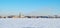 Classic winter view of the Peter and Paul fortress