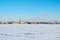 Classic winter view of the Peter and Paul fortress