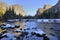 Classic winter Yosemite Valley View