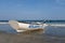 Classic Wood Lifeboat at Atlantic City Beach