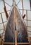 Classic Wood Sailboat Hull