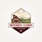 classic wooden cabin badge logo template vector illustration design. simple modern outdoor adventurers, log home, campsite emblem