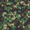 Classic woodland seamless camo pattern