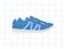 Classic y2k, 90s and 2000s aesthetic. Flat style retro sneakers, sneakers, sports shoes, vintage element. Hand-drawn vector