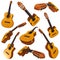 Classical acoustic guitar. Set