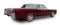 Classical American Vintage car 1961 Lincoln Continental limousine. White background