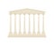 Classical architecture of the empire of ancient rome a vector illustration.