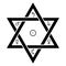 The classical astrological planet symbols in the Seal of Solomon