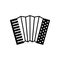 Classical bayan, accordion, harmonic isolated icon â€“ vector