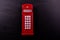 Classical British style Red phone booth