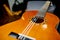 Classical brown guitar