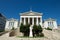 Classical building of the National Library, Athens, Greece