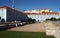 Classical buildings and remains of the docks in Sao Nicolau waterfront section, Lisbon, Portugal