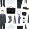 Classical businessman clothes pattern