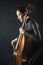 Classical cello cellist playing