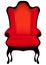 Classical chair red