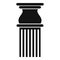 Classical column icon, simple style.