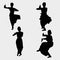 Classical Dancing Silhouette Vector Art Bundle.