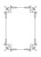 Classical decorative simple calligraphic frame in mono line styl