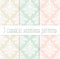 Classical delicate seamless pattern set