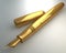 Classical fountain pen in gold finish