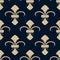 Classical French fleur-de-lis pattern