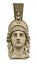 Classical Greek goddess Athena head sculpture