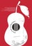 Classical guitar concert artistic poster design