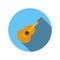 Classical guitar flat icon