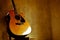 Classical guitar, between light and shadow