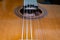 Classical guitar - musical instruments closeup - Spanish guitar with nylon strings for classical music