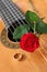 Classical Guitar & Red Rose