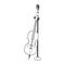 Classical instruments, microphone and cello icon image