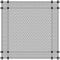 Classical keffiyeh vector pattern. Traditional Middle Eastern headdress. Arabic cotton scarf with houndstooth print and geometric