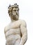 Classical marble sculpture of Neptune