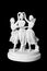 Classical marble statues of three girls