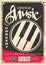 Classical music concert for piano and orchestra retro poster design