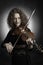 Classical musician violin player