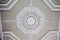 Classical ornate plaster ceiling decoration.