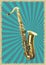 Classical saxophone vector