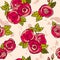 Classical seamless rose pattern