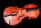 Classical shape wood vintage violin